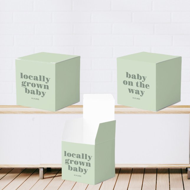 Vor Ort gebaute Babydusche | Modern, minimal & SAG Geschenkschachtel (Von Creator hochgeladen)