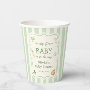 Vor Ort gebaute Babydusche Pappbecher