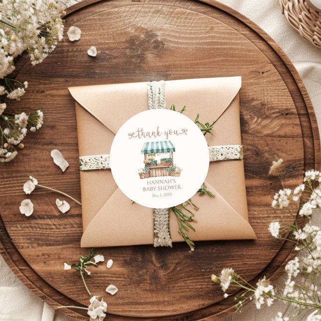 Vor Ort gebaute Babydusche Runder Aufkleber (Von Creator hochgeladen)