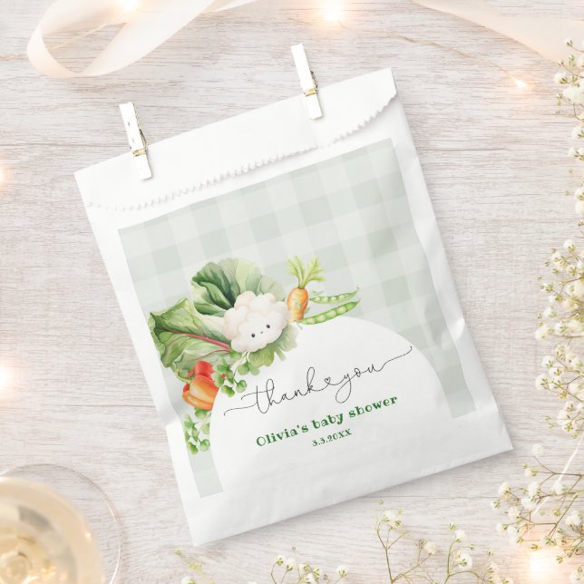 Vor Ort gewachsene Babydusche danke Geschenktütchen (Ausgeschnitten)