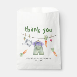 Vor Ort gewachsene Babydusche danke Geschenktütchen