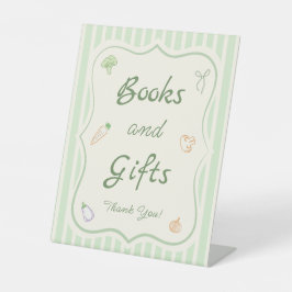 Vor Ort gezüchtete Kinderduschbücher und Geschenke Sockelschild