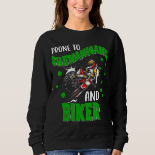 Vor Shenanigans und Biker Funny St Patrick's Sweatshirt