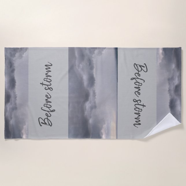 Vor Sturm Beach Handtuch (Vorderseite)