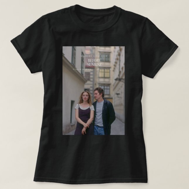 Vor Sunrise Poster T-Shirt (Design vorne)