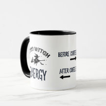 Vor und nach Kaffee Hexenenergie