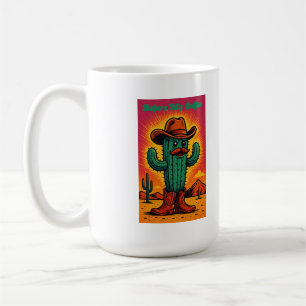 Vor und nach Kaffeekaktus Cowboy Kaffeetasse