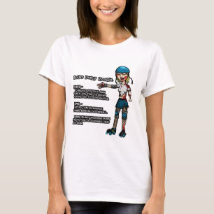 Vor- und Nachteiles-Rollen-Derby-Zombie T-Shirt