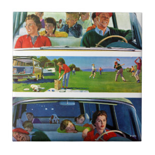 Vor, während u. nach Picknick Fliese