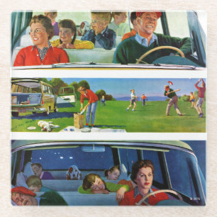 Vor, während u. nach Picknick Glasuntersetzer