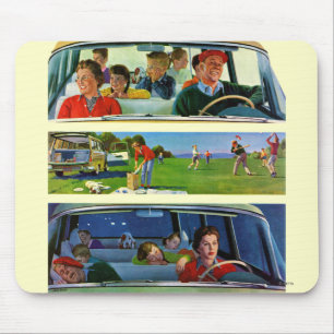 Vor, während u. nach Picknick Mousepad