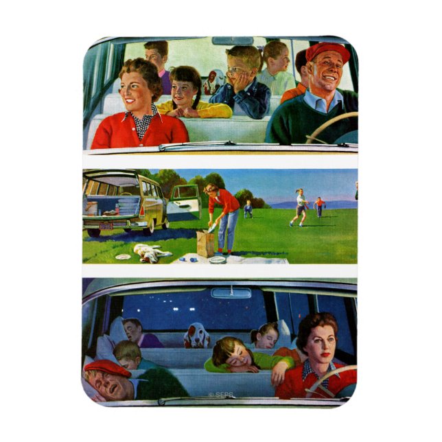 Vor, während und nach Picnic Magnet (Vertikal)