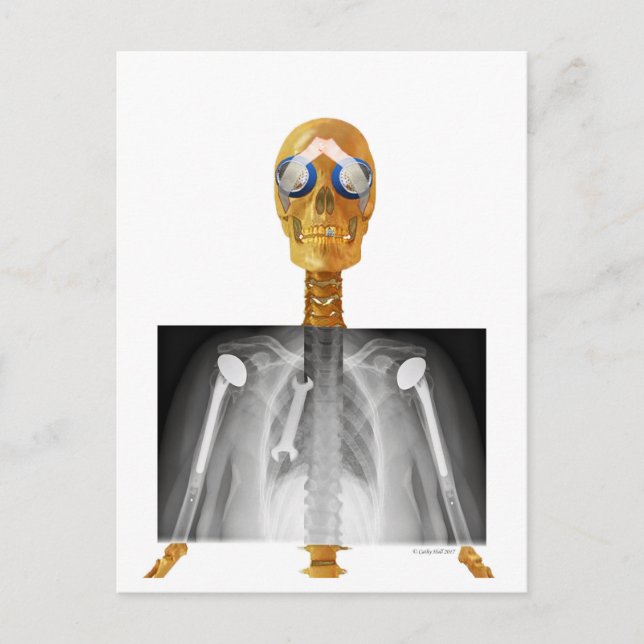 Vorab an Trump adressierte Postkarte als Trumpcare (Vorderseite)