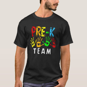 Vorab-Team-Handprints zurück zur Schule T-Shirt