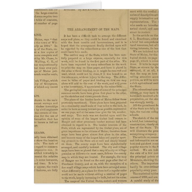 Voratlas des Staat Maine (Vorne)