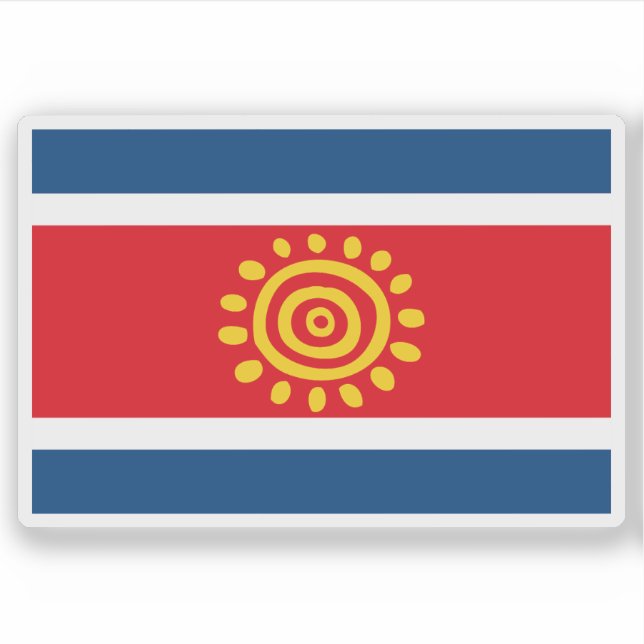Voraussichtliche Flagge Angolas (2003) Aufkleber (Vorderseite)