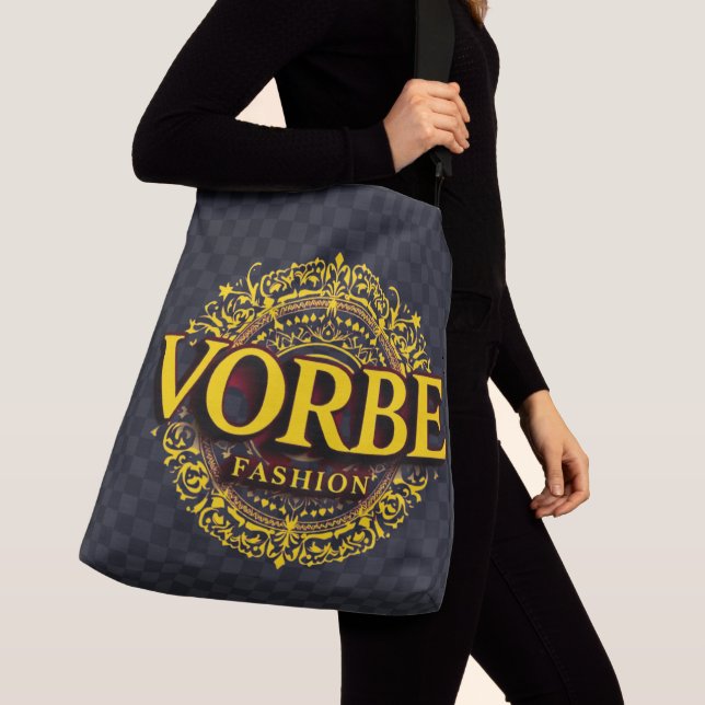 VORBE Fashion Premium Gold Monogram Sac fourre-tou (De près)