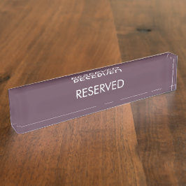 Vorbehalten, anpassen, Namenstext ändern Namensplakette