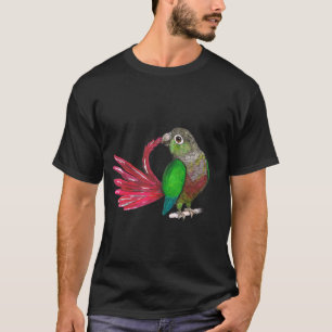 Vorbereiten von grüner Wangenkonsistenz T-Shirt