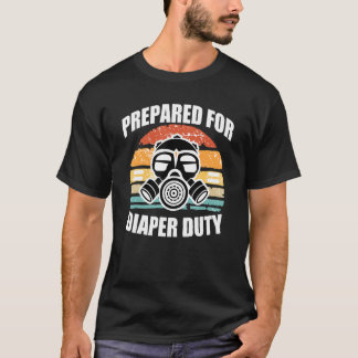 Vorbereitet für die Gasmaske mit Windeleistung T-Shirt