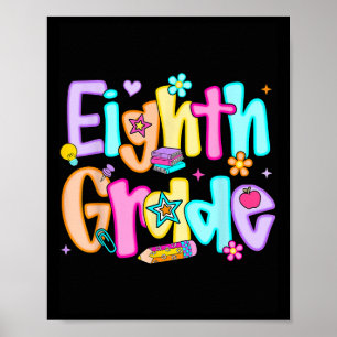 Vorbereitete achte Klasse Zurück zur Schule 8. Kla Poster