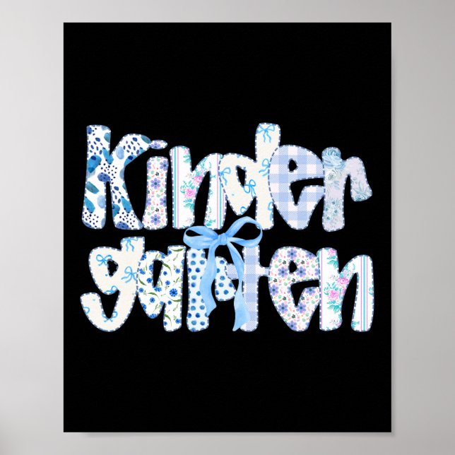 Vorbereiteter Kindergarten-Lehrer-Team-Bogen-Byck  Poster (Vorne)
