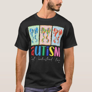 Vorbereiteter Koketten-Schleife Autismus-Bewusstse T-Shirt