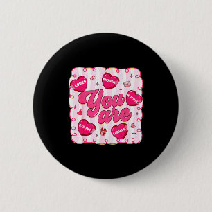Vorbereiteter Valentinsgruß Herz Lehrer Du bist ge Button