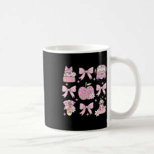 Vorbereiteter Zurück zur Schule Süße Mädchenhafte Kaffeetasse