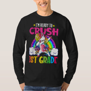 Vorbereitung auf den Crush 1. Klasse Einhorn Entbe T-Shirt
