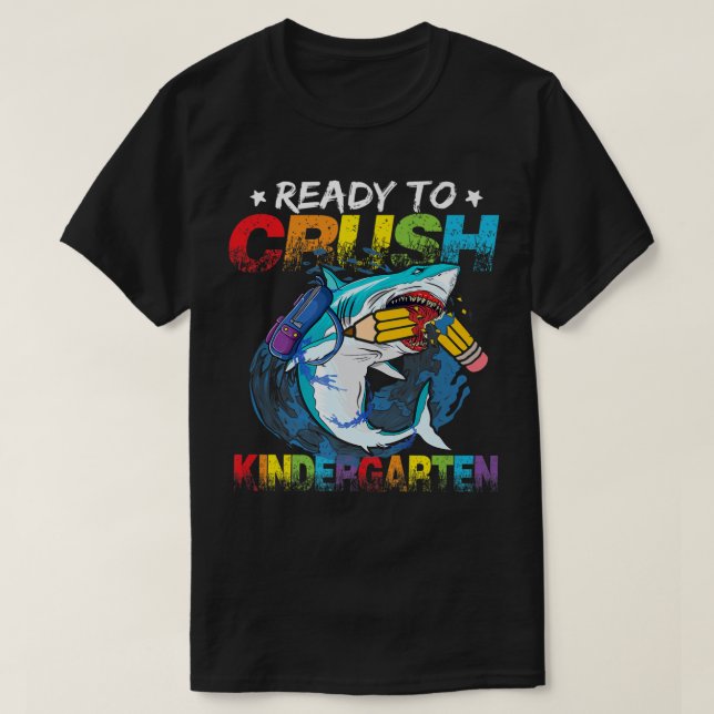 Vorbereitung auf den Kindergarten am ersten Schult T-Shirt (Design vorne)