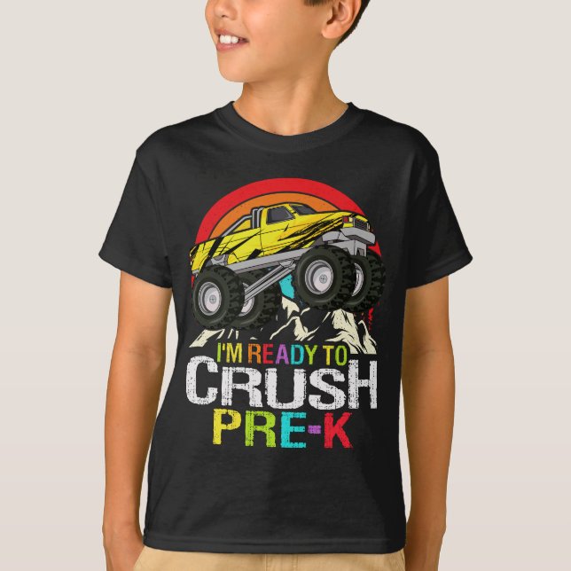 Vorbereitung auf den Kreuzzug des Monsterwagens de T-Shirt (Vorderseite)