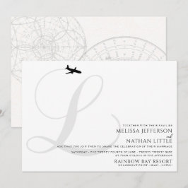 Vorbereitung auf den Start L der ersten Hochzeitsf Einladung