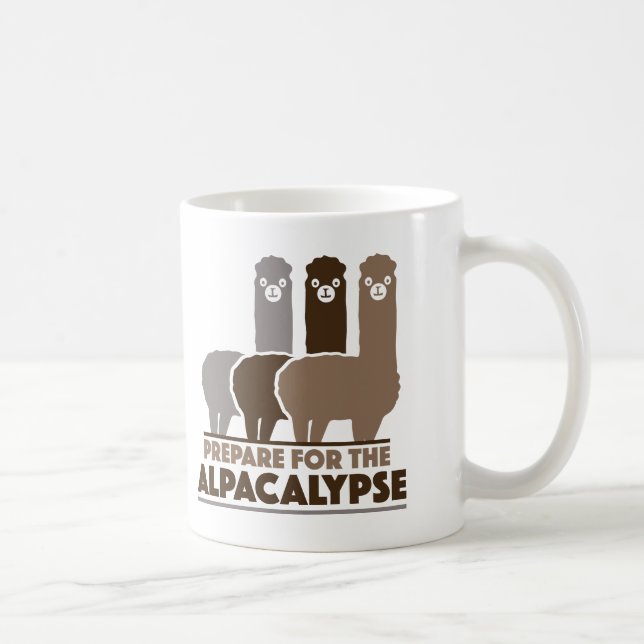 Vorbereitung auf die Alpacalypse Kaffeetasse (Rechts)