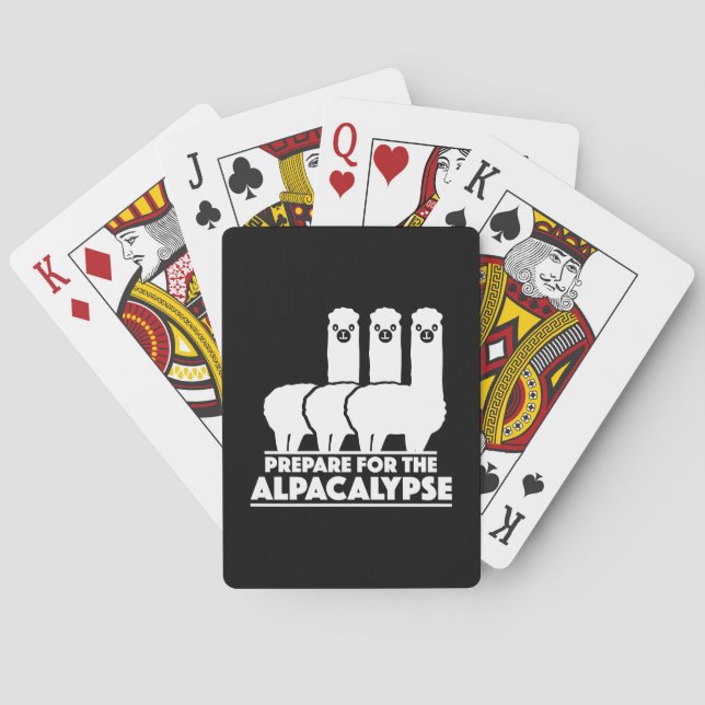 Vorbereitung auf die Alpacalypse Spielkarten (Rückseite)
