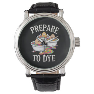 Vorbereitung auf die Färbung von Funny Egg Jagen O Armbanduhr