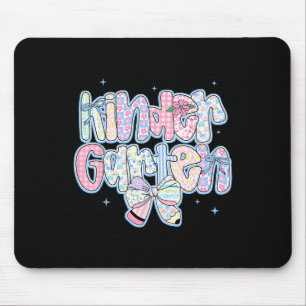 Vorbereitung auf die Schule Florale Kindergarten C Mousepad