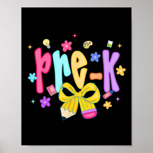 Vorbereitung auf die Schule Vorschule Süße Kokette Poster
