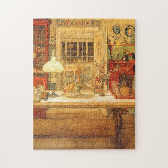 Vorbereitung auf ein Kartenspiel von Carl Larsson (Vertikal)