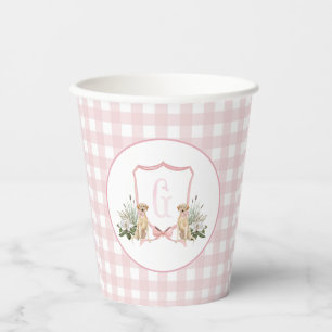 Vorbereitung auf Südstaaten-Pink-Mädchen-Hund-Baby Pappbecher