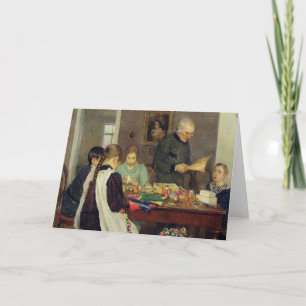 Vorbereitung auf Weihnachten, 1896 Feiertagskarte