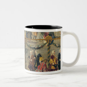 Vorbereitung für die Feuerwerks-Anzeige Zweifarbige Tasse