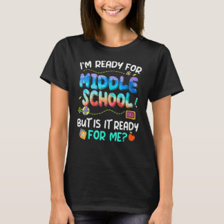 Vorbereitung für die Mittelschule zurück an den er T-Shirt
