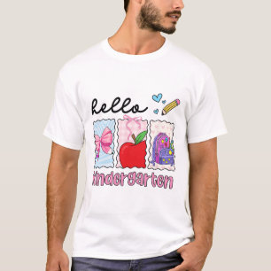 Vorbereitung für Mädchen, Zurück zur Schule, Hallo T-Shirt