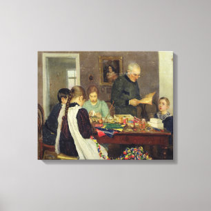 Vorbereitung für Weihnachten, 1896 Leinwanddruck
