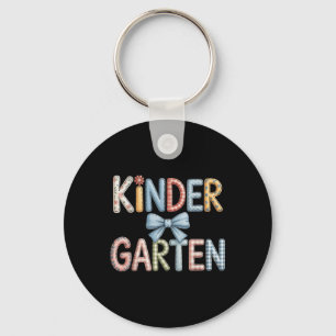 Vorbereitung Kindergarten-Lehrer-Team-Bow Zurück z Schlüsselanhänger