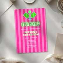 Vorbereitung Rosa und Grüne Gestreifte Pickleball-