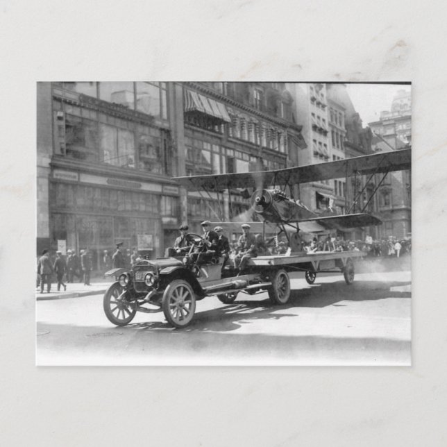 Vorbereitungstour, Flugzeug, Vintag Postkarte (Vorderseite)