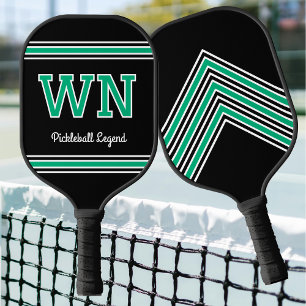 Vorbilder für benutzerdefinierte Monogramme Retro- Pickleball Schläger