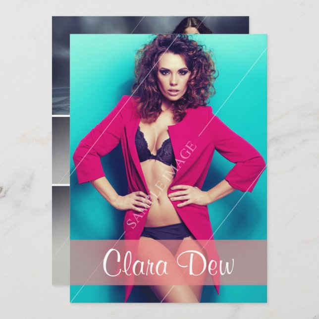 Vorbildliche Baut.-Karte Einladung (Vorne/Hinten)